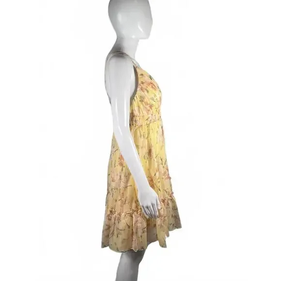 MAC DUGGAL Ieena Floral Minidress Size 2